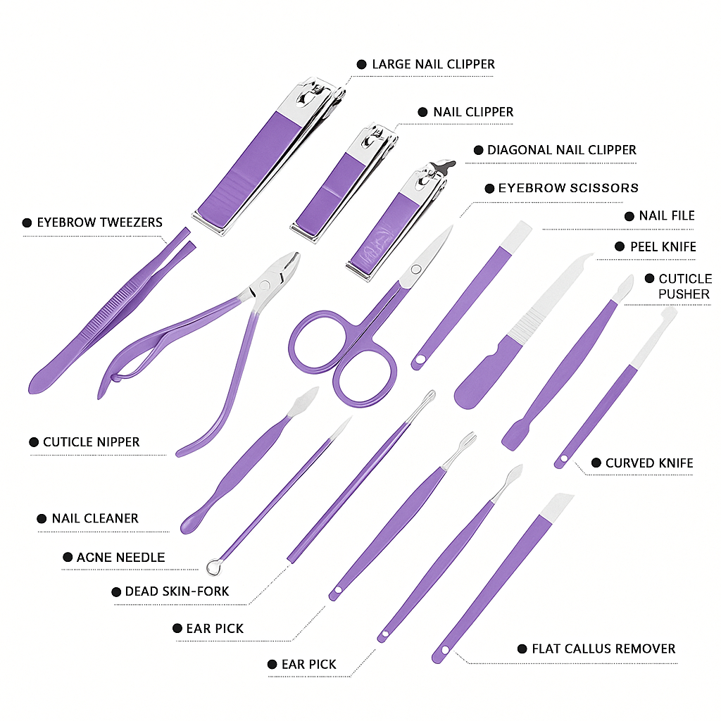 Trimsy 16-in-1 Nail Care Kit | Portable Grooming Set