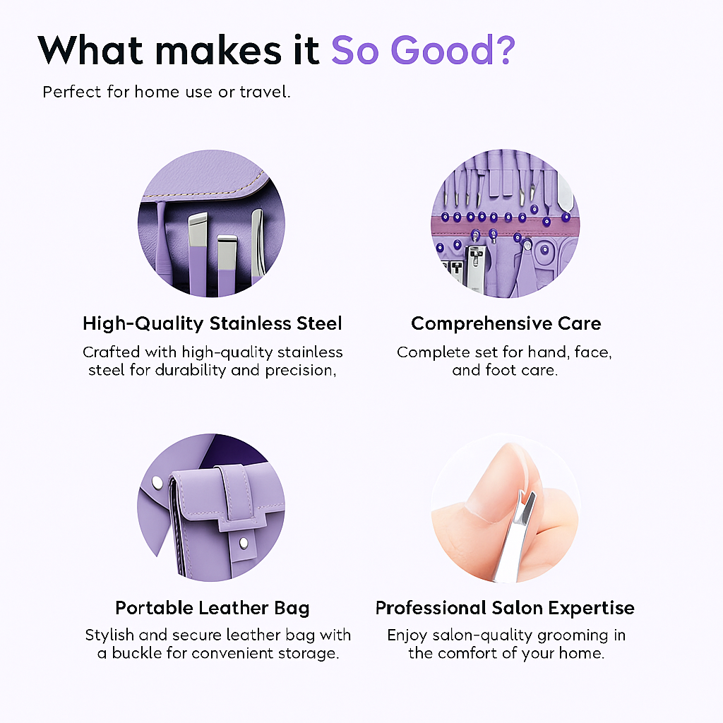 Trimsy 16-in-1 Nail Care Kit | Portable Grooming Set