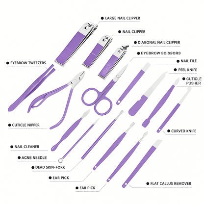 Trimsy 16-in-1 Nail Care Kit | Portable Grooming Set